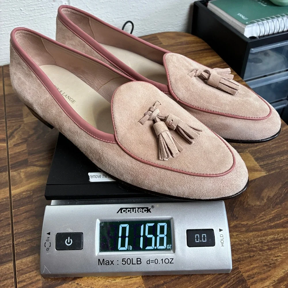 Baudoin & Lange Sagan Classic Tassel Loafers Size US 6.5 EU 37 Designer Luxury